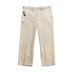 Izod Pants Men 40 Khaki Performx Cool-FX UPF 50 Straight Fit Lightweight Golf